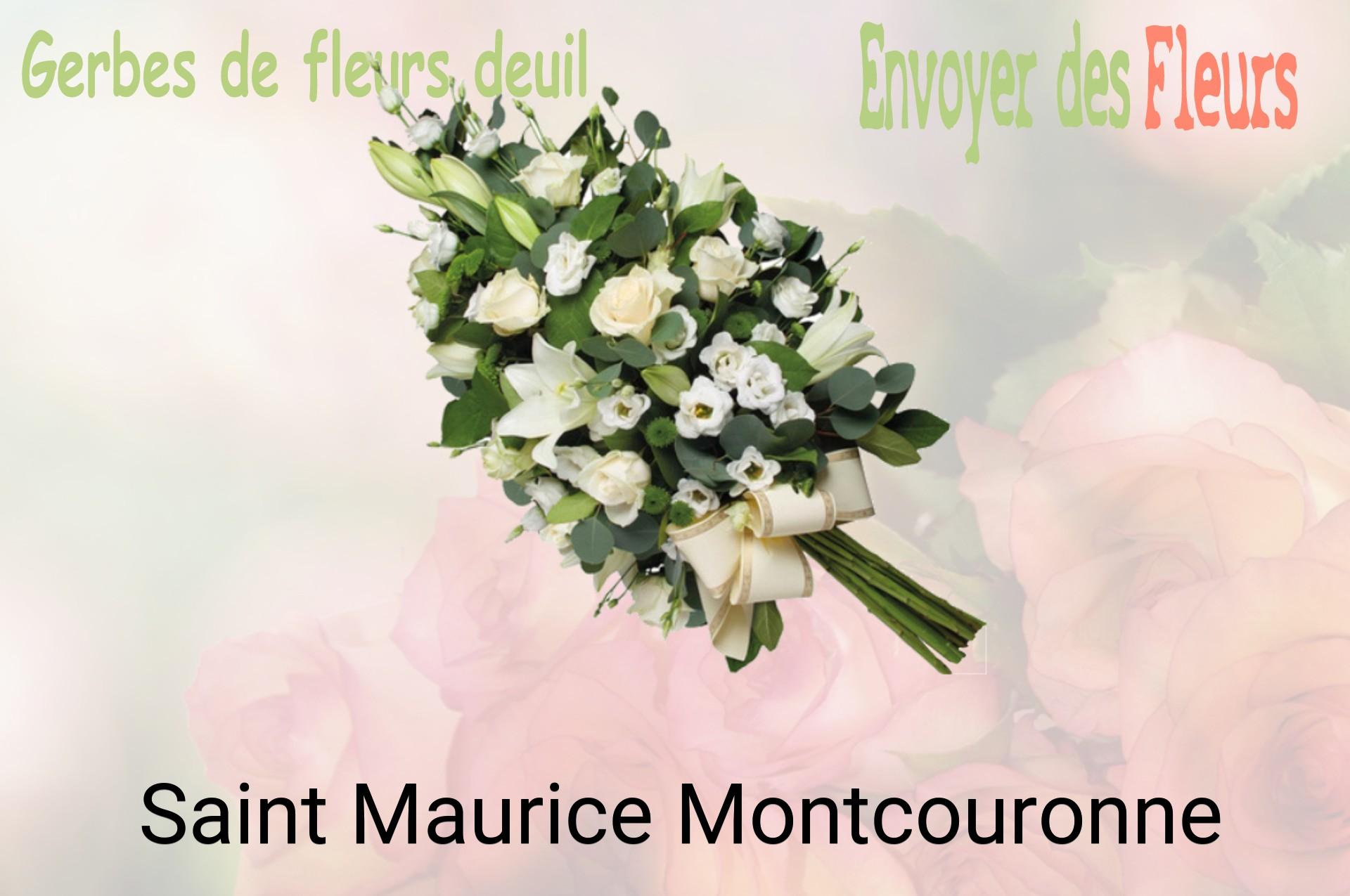 Gerbe de fleurs de deuil livrée à Saint-Maurice-Montcouronne