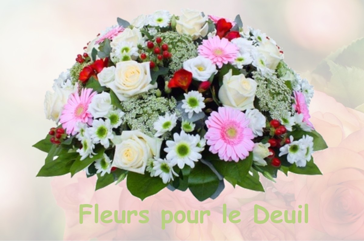 fleurs deuil SAINT-MAURICE-MONTCOURONNE